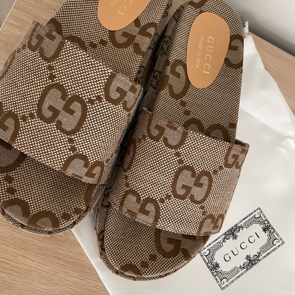Gucci Platform Sandals Size 38